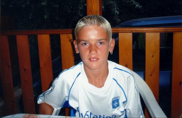 Antoine Griezmann in his childhood