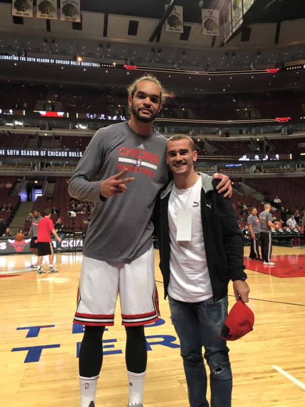 Antoine with Joakim Noah