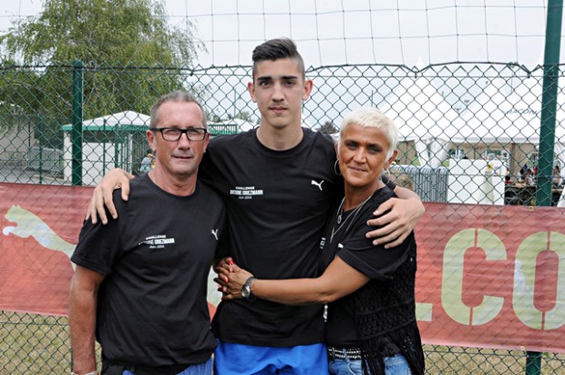Griezmann's parents and brother
