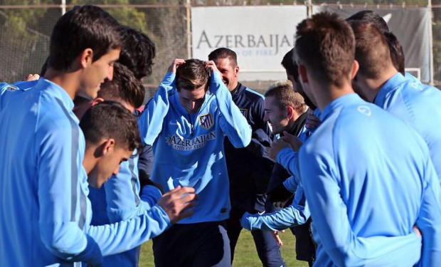 Griezmann during training session