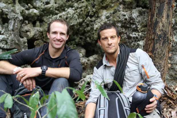 Drew Brees and Bear Grylls