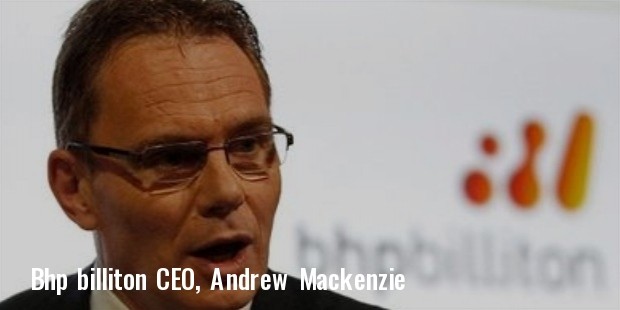 bhp billiton ceo andrew mackenzie
