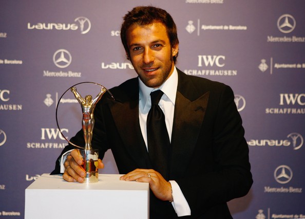 Del Piero with 2007 Laureus World Sports Award