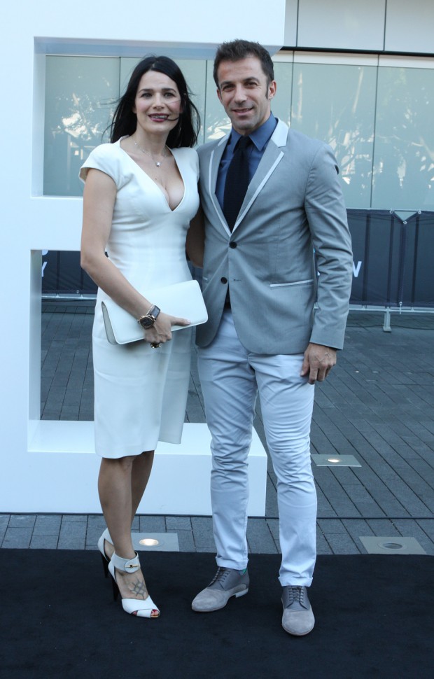Alessandro Del Piero with his wife Sonia Amoruso
