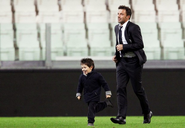 Del Piero and his son Tobias