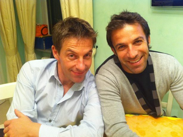 Del Piero with his brother Stefano Del Piero