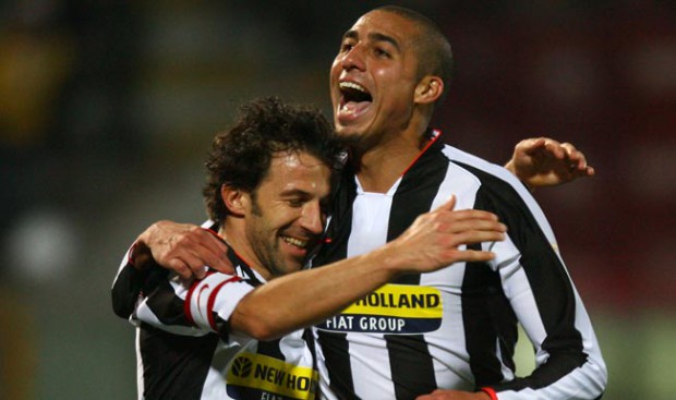 del piero celebrating with trezeguet