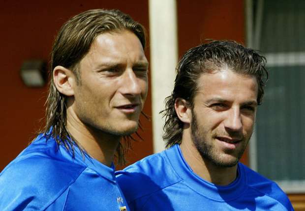 Del Piero and Totti