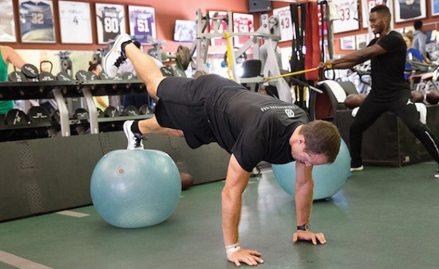 Drew Brees and Brandin Cooks during a Workout Session