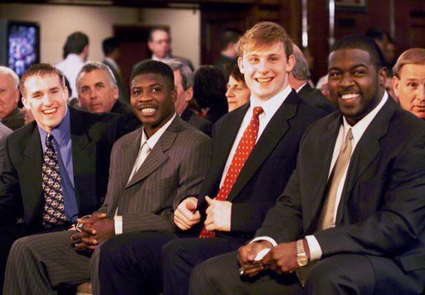 Young Drew Brees at Heisman Trophy presentation in NYC 1999