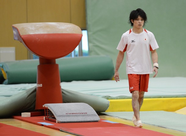 Kohei durinng practice session