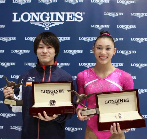 Kohei Uchimura and Kyla Ross awarded with Longines Award