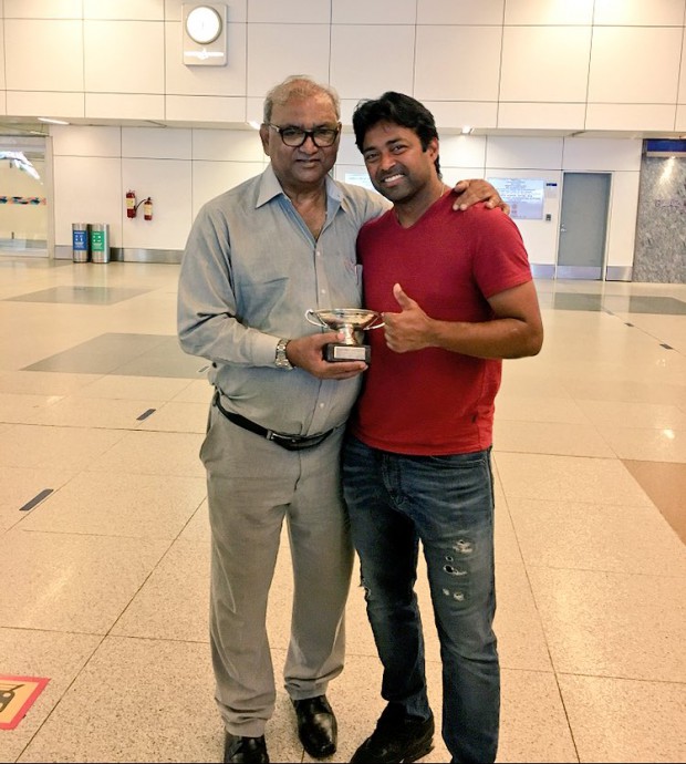 Leander Paes and his father Vece Paes