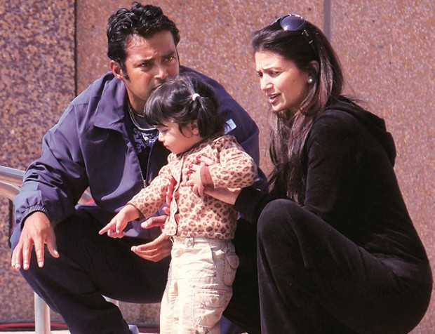 Paes and his family