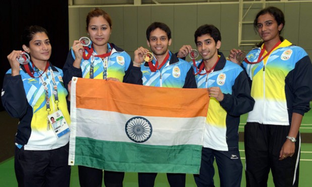 PV Sindhu and other Indian medalists at CWG