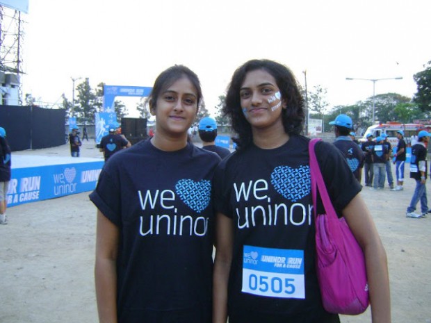 PV Sindhu and her elder sister Divya