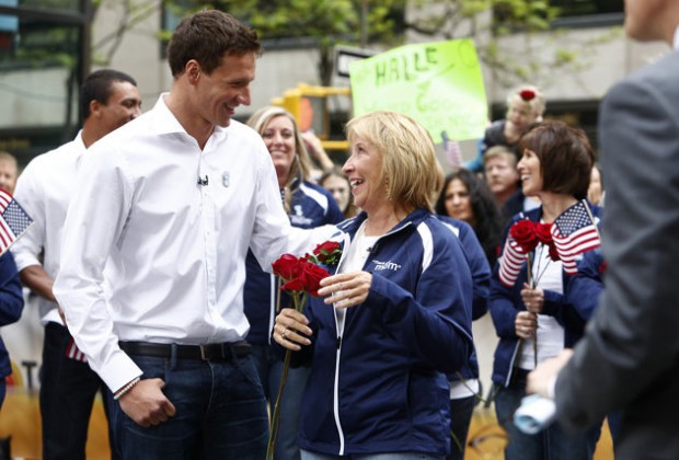 Ryan Lochte with his mom Ileana Lochte