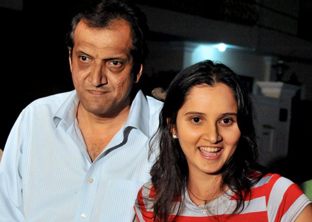 Sania Mirza with her father Imran Mirza