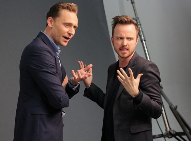Tom Hiddleston and Aaron Paul