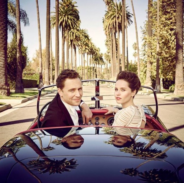 Tom and Felicity Jones in The 2015 Vanity Fair 