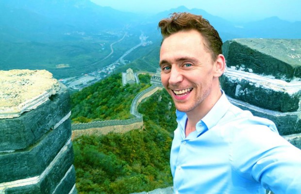 Tom Hiddleston at The Great Wall of China