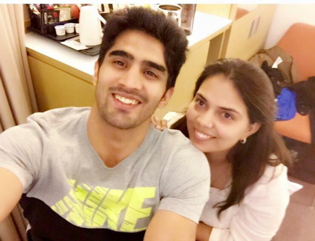 Vijender and his lady of love Archana Singh